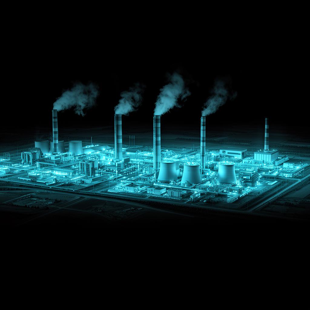 Infrastructures énergétiques et industrielles critiques observées depuis l'orbite avec analyse IA