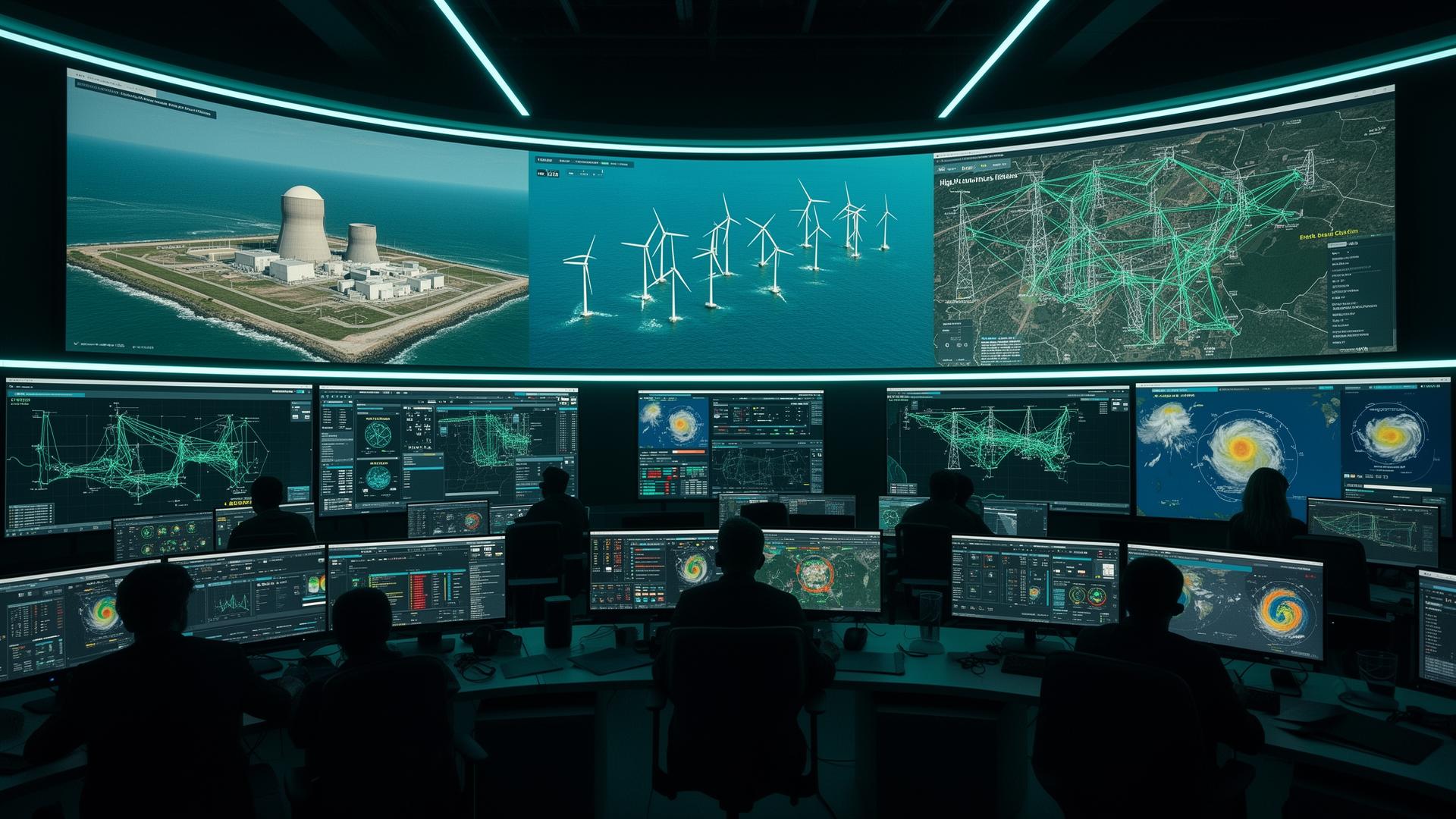 Centre de pilotage combinant imagerie satellite, supervision réseau et prévisions environnementales
