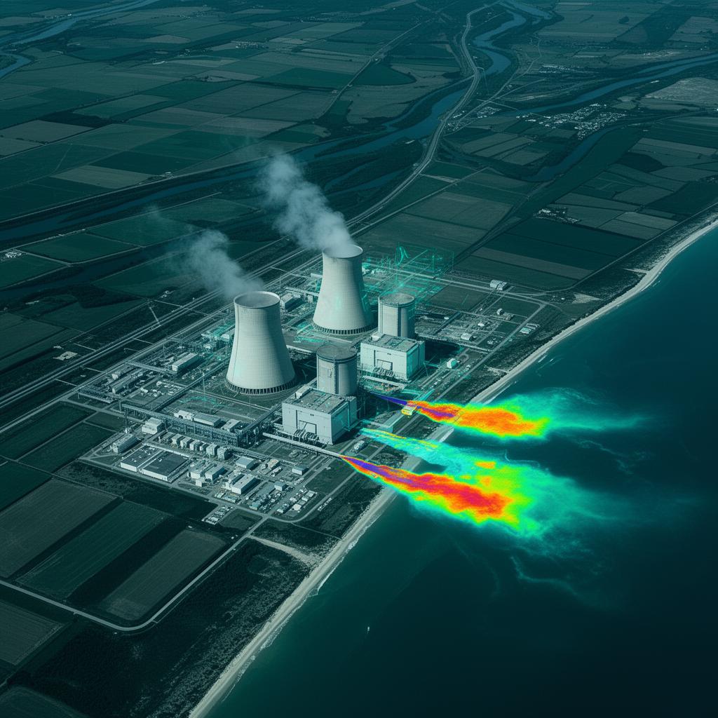 Surveillance des abords et de l'environnement d'une centrale nucléaire depuis l'espace